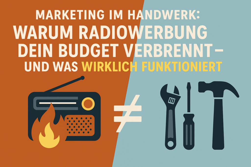 Marketing im Handwerk: Warum Radiowerbung dein Budget verbrennt – und was wirklich funktioniert