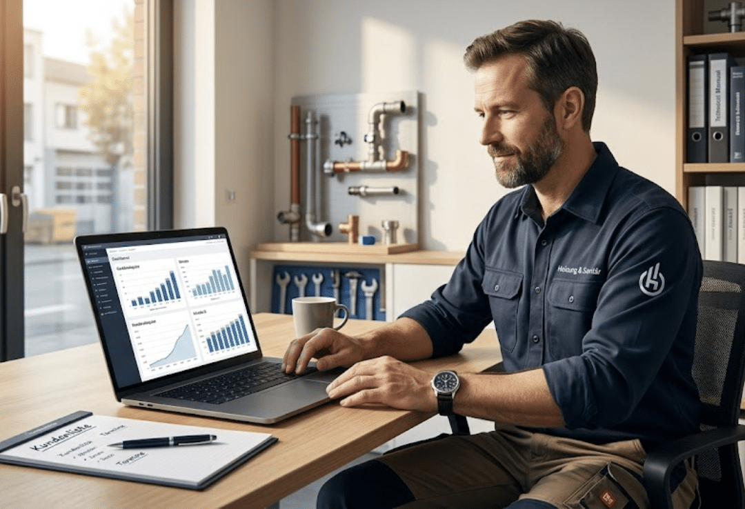 online marketing sanitärbetrieb, Sanitärbetrieb Marketing – Klempner gewinnt planbar neue Kunden durch digitales Marketing,